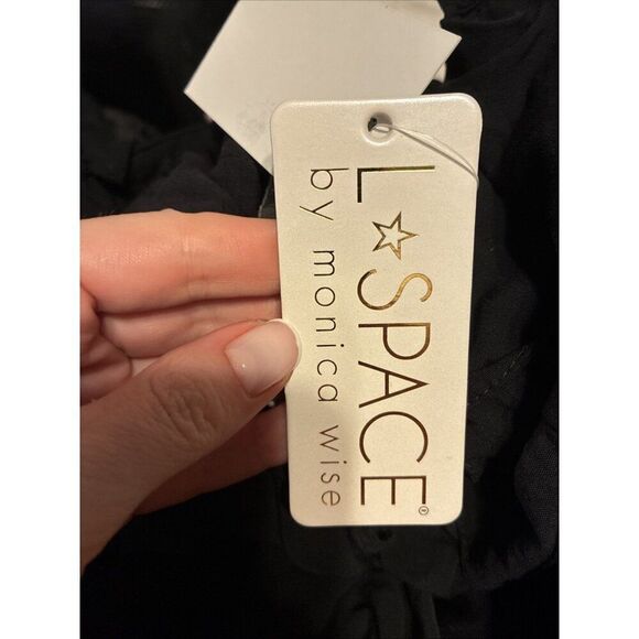 Lspace New Solid Black Pasadena Tank Long Jumper Jumpsuit Small - Picture 6 of 7